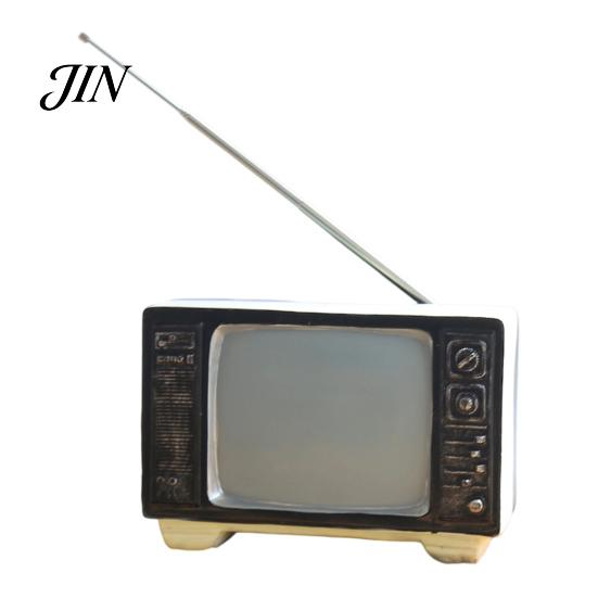 Cafe Vintage Decoration Item Radio Model Desk Ornament, Retro Home Toy, Lightweight Ornament Distressed Finish for Living Room Office Decor