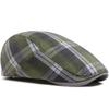 Summer Plaid Thin Beret Women Men Fashion Vintage Visor Hat Casual Female Newsboy Caps Retro Flat Cap For Spring Autumn New