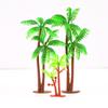Coconut Tree Cake Toppers: 3D Beach Scene Decor with Small & Large Tree Ornaments