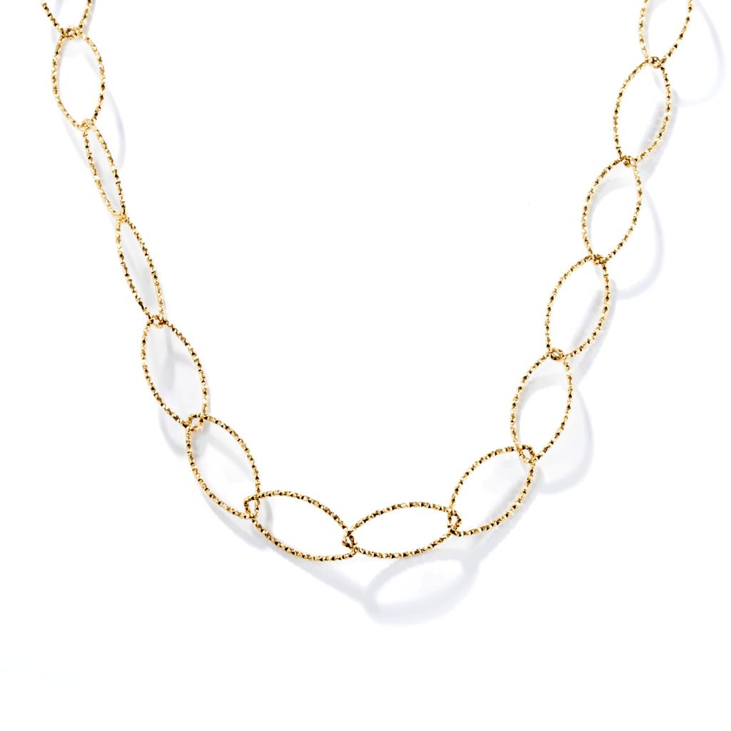 A Mobius Ring Stainless Steel Necklace Gold Necklace Clavicle Chain Men's and Women's INS Style, Stacked In Europe and America