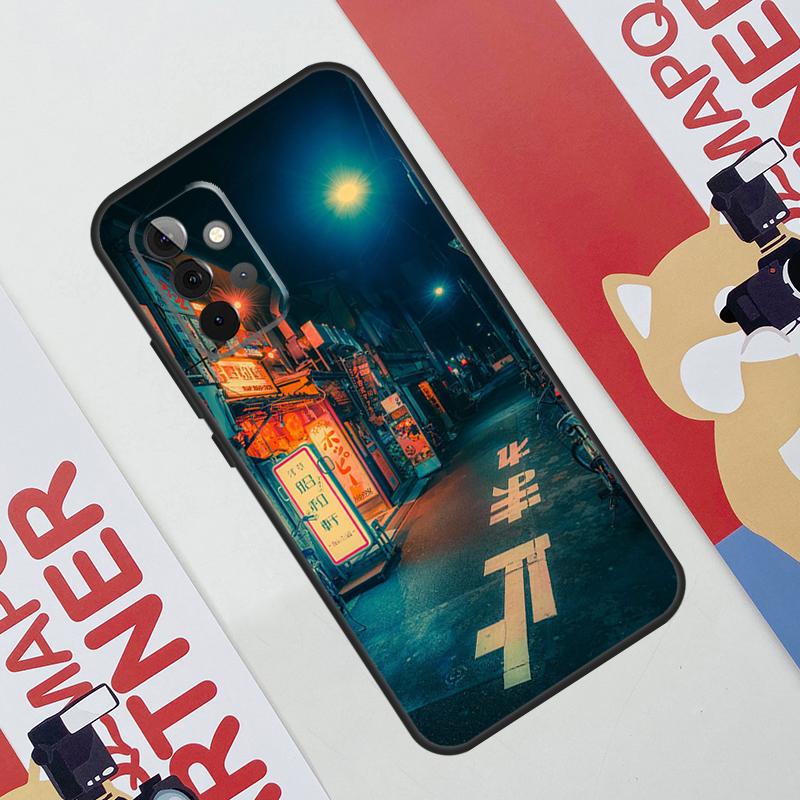 Japanese Night City Aesthetic Case For Samsung Galaxy A34 A54 A14 A56 A36 A16 A06 A13 A53 A12 A22 A32 A52 A35 A17 A15 A55