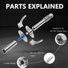 Spill Proof High Flow Grease Nozzle Coupler Ergonomic Handle Design 300ml/Min Lubrication Speed For Standard Grease Guns