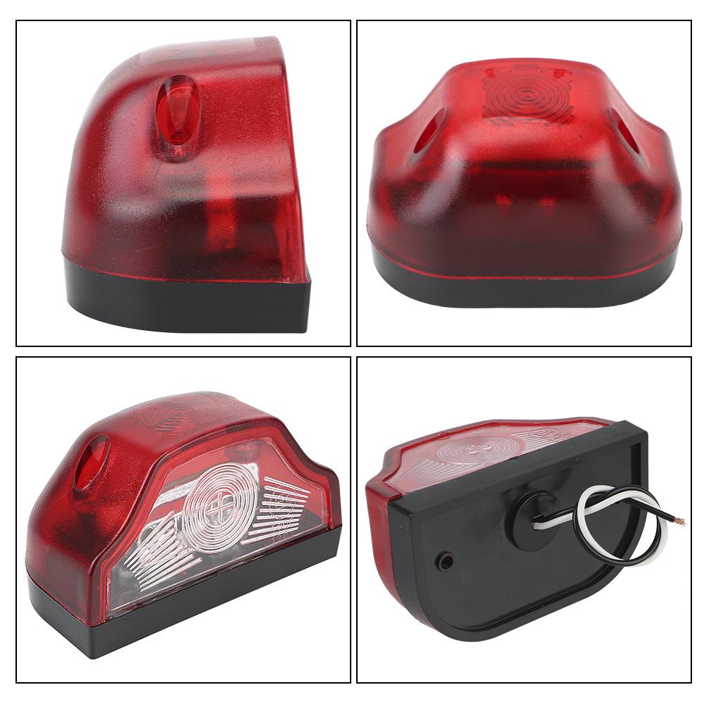 3 LED Number Lamps Waterproof E9 for Lorry Truck Trailer White Light 12V-24V Car License Plate Light