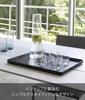 Yamazaki Tower W40 X D30 X 4295 Tray, Black, Approx. H2cm, Square, Placemat, Simple,