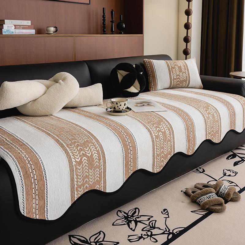 New Sofa Cushion Four-Season Universal Non-Slip Seat Cushion Light Luxury Special-Shaped High-End Sofa Cover Cloth Towel