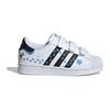 Adidas Originals SUPERSTAR SST KIDS Anti-Slip Wear-Resistant Low-Top Kids' Skateboarding Shoes White Blue Kids' Sneakers IG6264