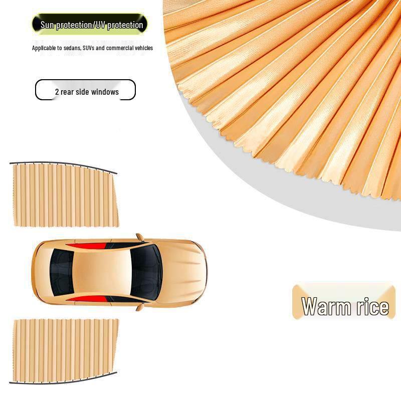 Magnetic Car Privacy Sunshade with Telescopic Slide Track