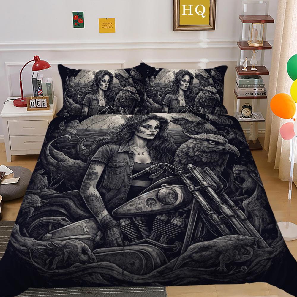 Hot Sale Duvet Cover Set Woman Man Bedding Suit Single Double Size Microfiber Home Bedclothes Bedroom Decor