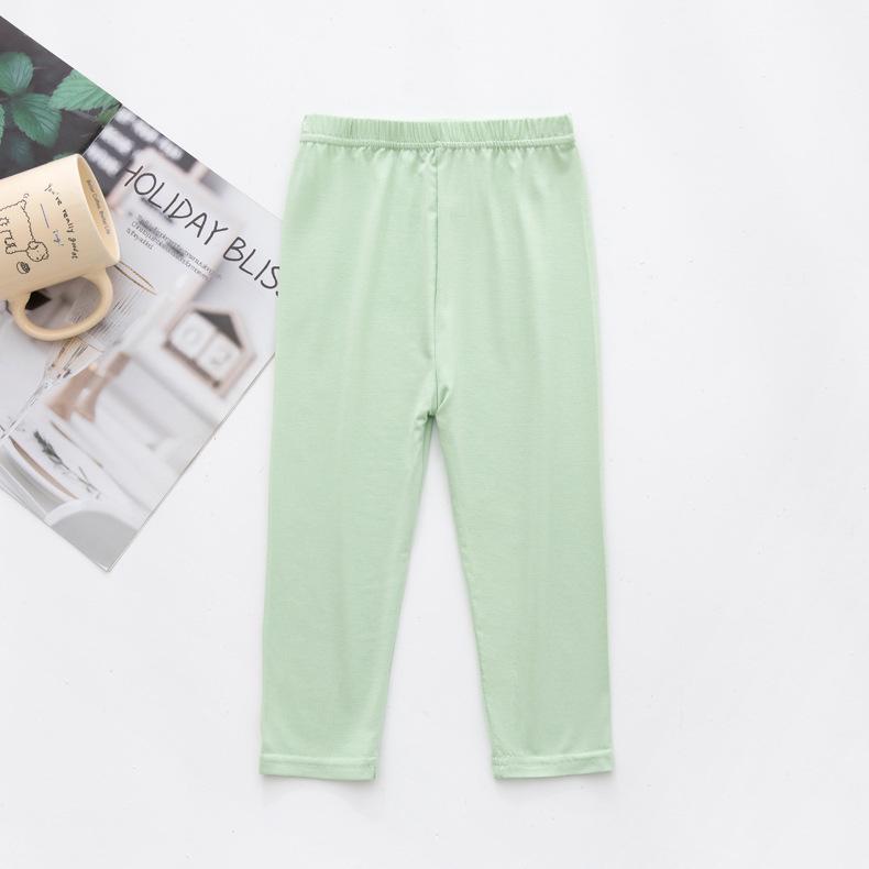 Letní dívčí legíny s potiskem bonbonů: Všestranné, Elastické, Tenké, Délka 9 bodů