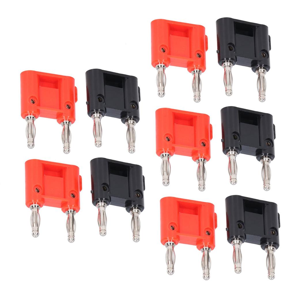 5Set Dual Banana Plug Brass PE Solderless Lantern Banana Socket for Electronic Equipment RV