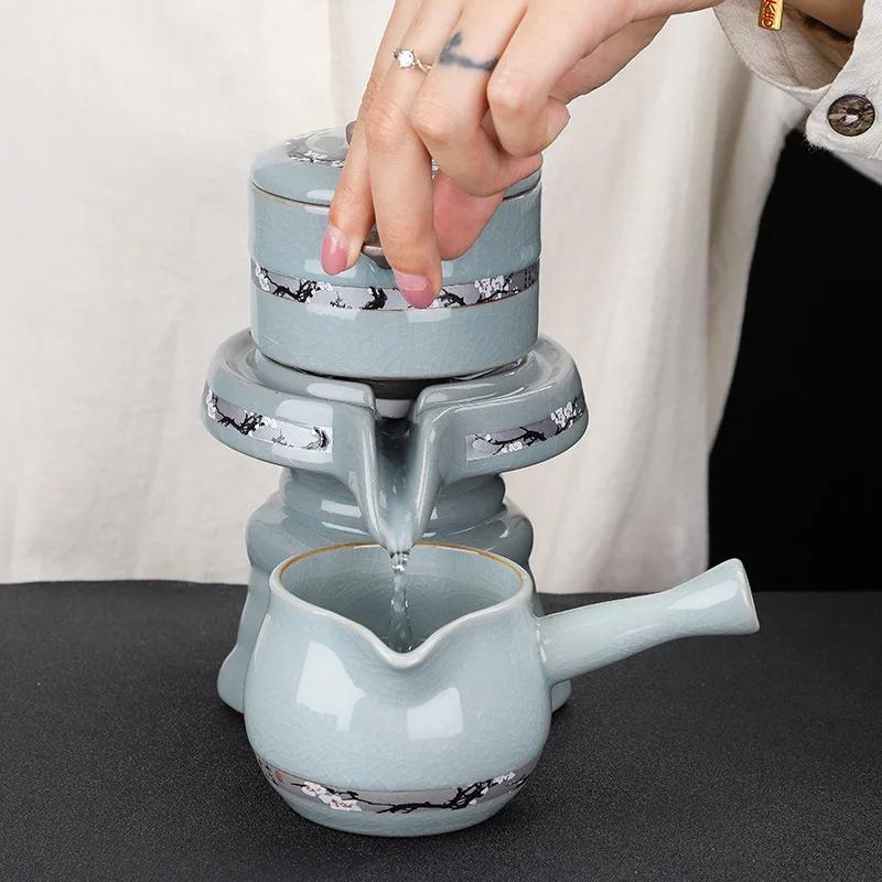 Ge Yao Automatic Tea Set Teaware Teapot for Tea Pot Puer Cups Teeware Teware Cups and Mugs Gaiwan Teacups Ceramic and Pottery