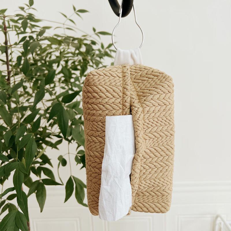 

Fabric Wheat Ear Texture Tissue Box