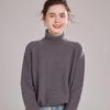 2025 Autumn/Winter Women's High Neck Cashmere Stripe Sweater