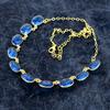 Swiss Blue Topaz Gemstone Handmade 925 Sterling Silver Jewelry Necklace 20" M-2992