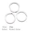Alloy Split Key Ring Size 25-30mm Keychain Making Findings Accessories For Jewelry DIY Charm Bracelet Beads