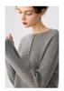 Lekasha Women's 7-Gauge Cashmere Half-Zip Round Neck Button-Up Sweater