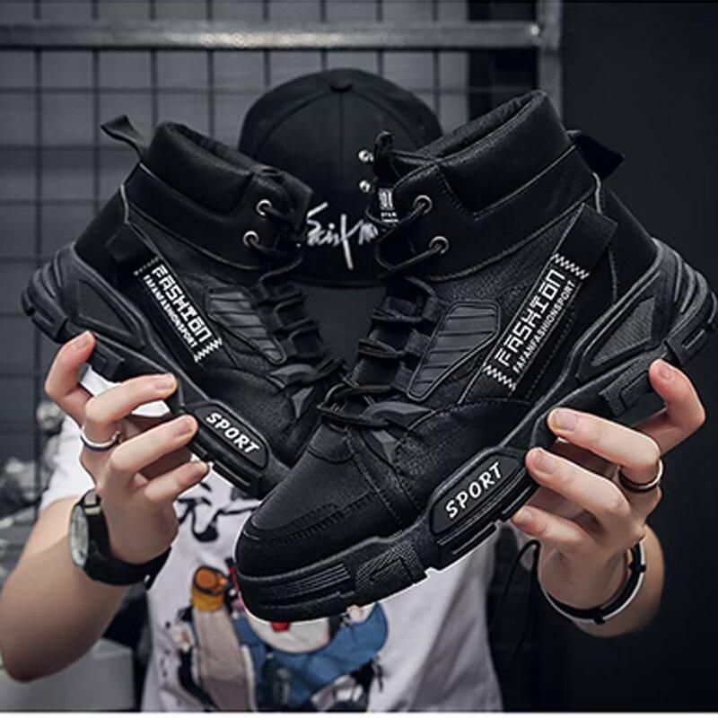 Casual Outdoor Workwear Boots  Trendy Men's Shoes Leather Boots  High Top Men's Boots Dirt Resistant and Waterproof Boots Retro Men's Boots