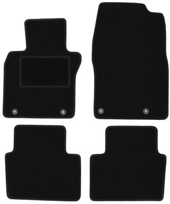 Czarne welurowe dywaniki podłogowe do: Mazda CX30 / CX-30 crossover (2019-)