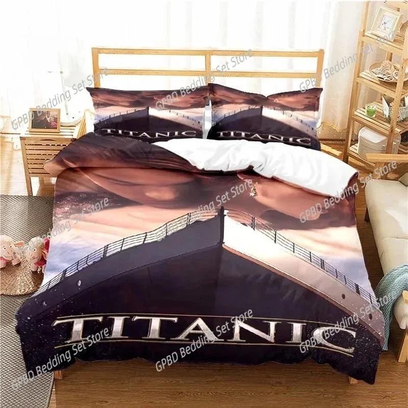 Movie Titanics Bedding Set For Bedroom Soft Modern Bedspreads Comefortable Kids Duvet Cover Quilt Cover And Pillowcase