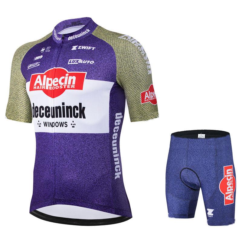 

2026 Alpecin Cycling Jersey Sets Summer Short Sleeve Bicycle Breathable Men s MTB Bike Clothing Maillot Ropa Ciclismo Uniform Suit 5XL