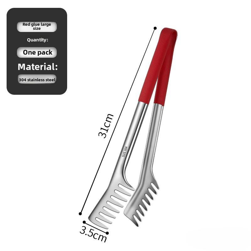 Multi Purpose Food Clips Stainless Steel Cooking Food Serving Tongs Noodle Beef steak Tong Extended Anti scald Cooking Utensils