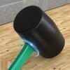 Heavy Duty AntiSlip Rubber Hammer Professional Tile Laying Tool With Ergonomic Grip And Double Head Design Mallets