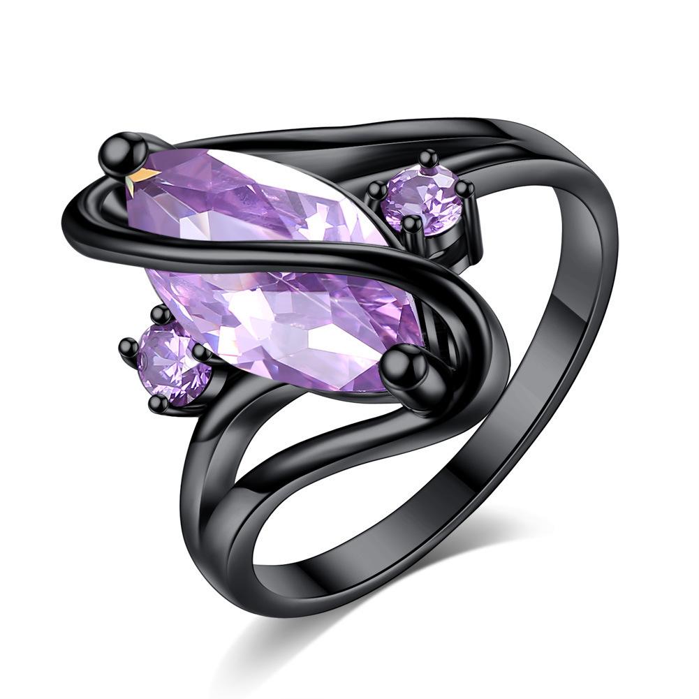 Heiß verkaufter Pfirsichherz Zirkon Diamantring - Damenmodeschmuck