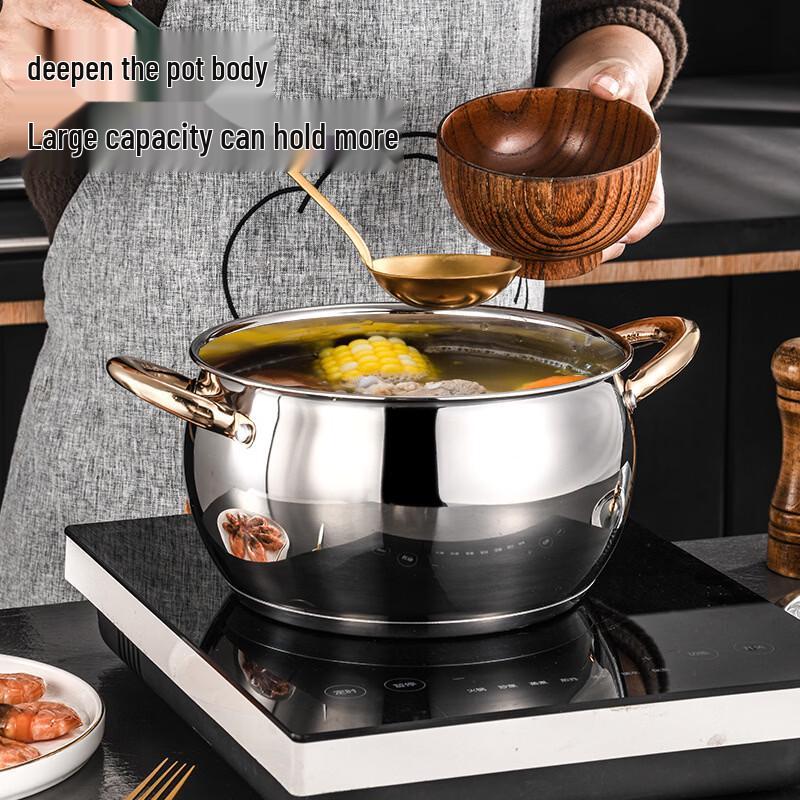 ZISIZ 6-Piece Stainless Steel Cookware Set