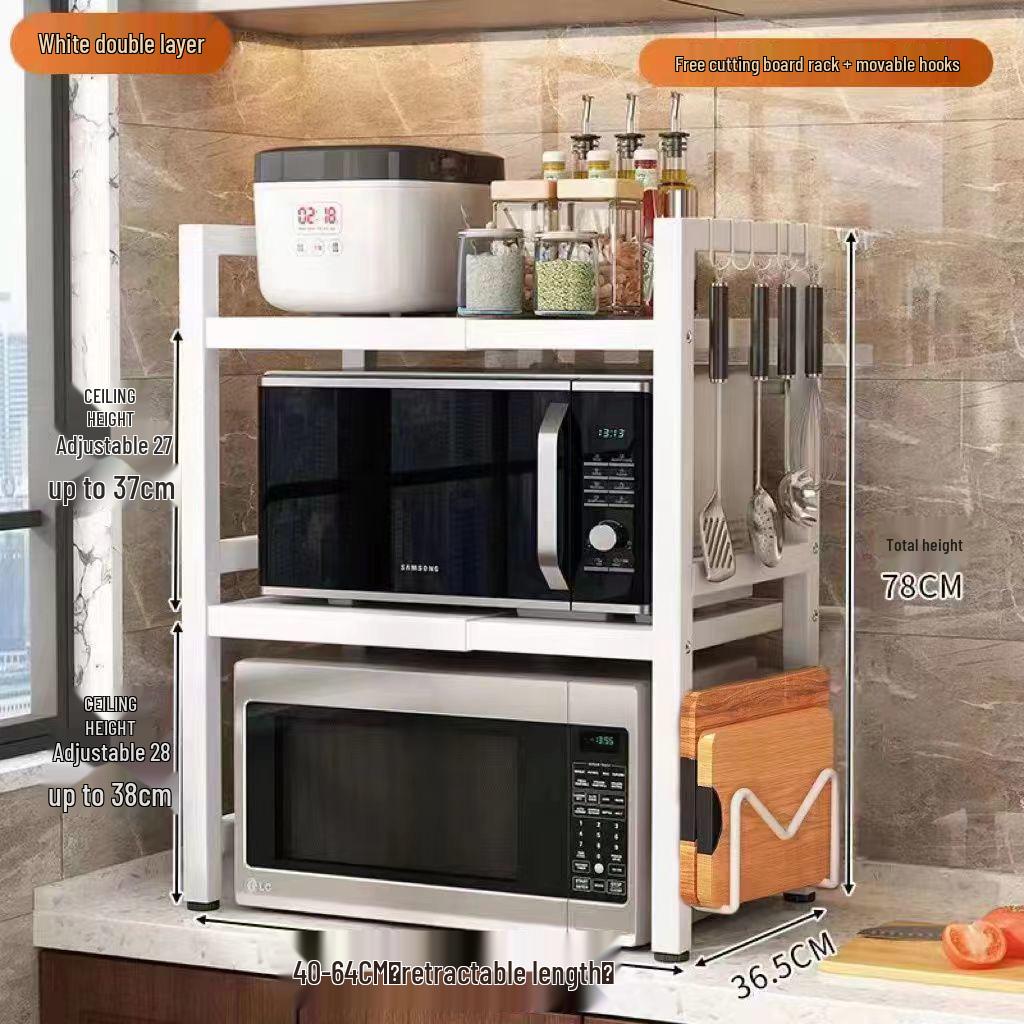 

Микроволновая печь Кухонная полка для хранения специй и рисоварки