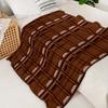 Manta de franela con estampado de chocolate, clida y acogedora, perfecta para cama, hogar, camping, sof, viajes, Halloween