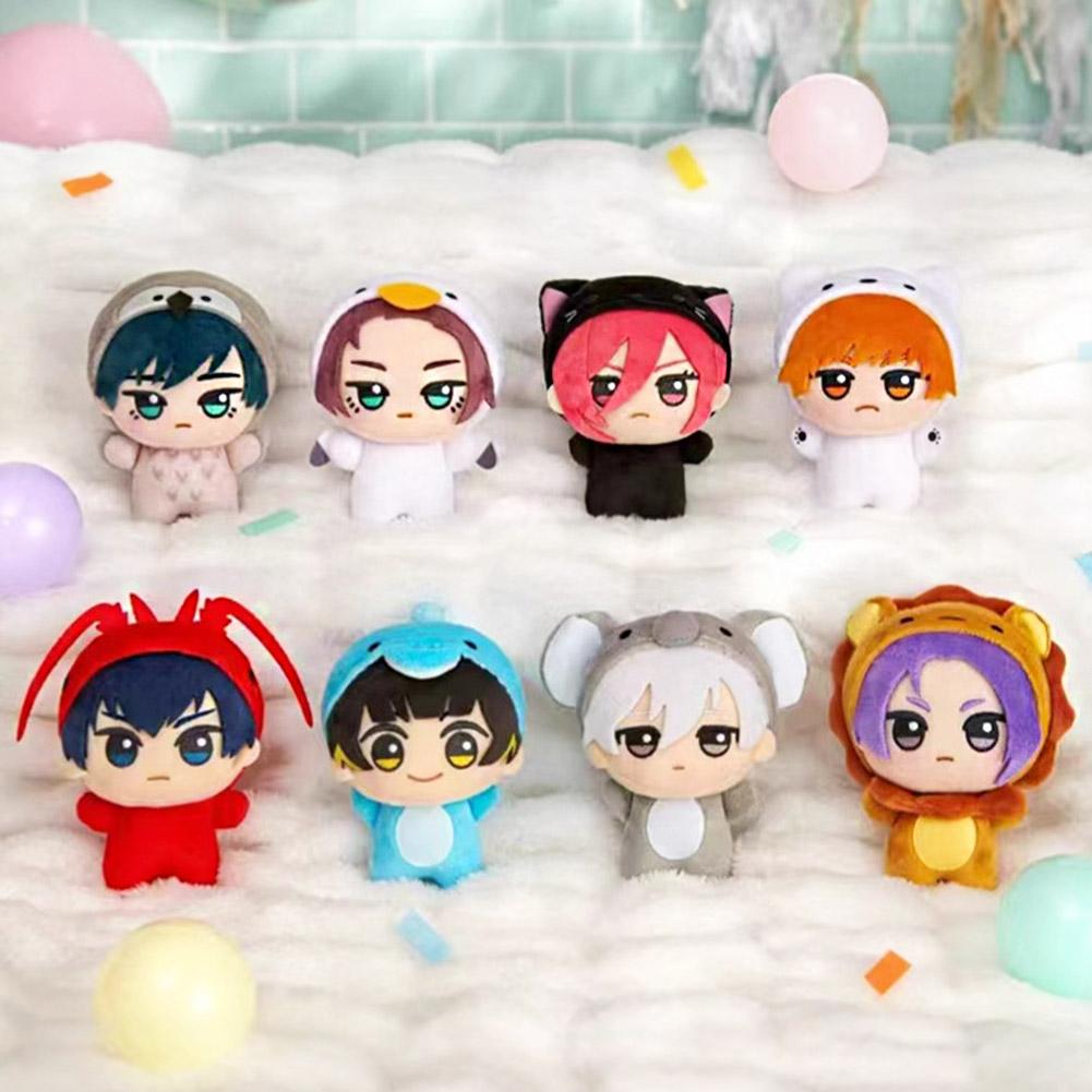 Anime Isagi Yoichi ISeishiro Nagi Plush Cosplay Puppet Cotton Doll Bachira Meguru Rin Itoshi Plush Widget Keychain Gift Toy 10cm