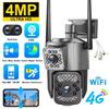 كاميرا CCTV أوروبية V380 Pro 4K 8 ميجابكسل Wi-Fi 4G بطاقة SIM خارجية كاميرا أمان IP مكالمة ثنائية الاتجاه رؤية ليلية ملونة كاميرا WiFi بتقنية الذكاء الاصطناعي