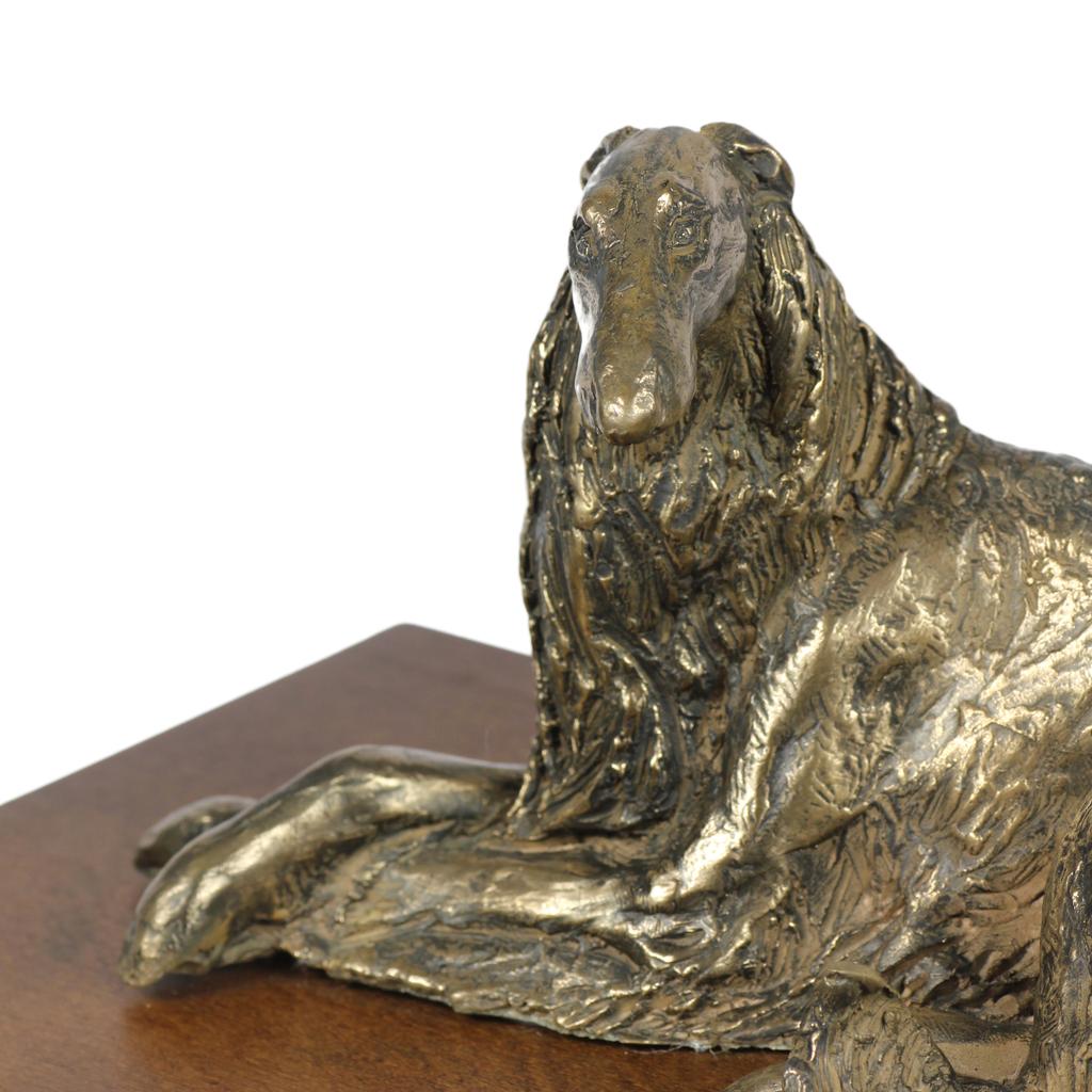 Borzoi, Russian Hunting Sighthound, Russian Wolfhound I - dog statue, figurine for office, trophy for dog show by Art-Dog brand