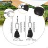 Alloy Ratchet Rope Tensioner with Carabiner, Tensioning Tool for Tent, Outdoor Umbrella