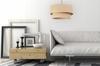 HANGING LAMP, CEILING CHANDELIER, LAMPSHADE 45cm, JUTE