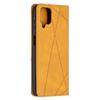 Suitable for Samsung S21 mobile phone leather case A02S prismatic splicing magnetic card holder protective case A72 leather case