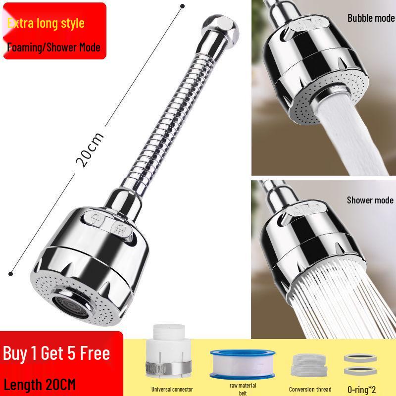 Universal Kitchen Faucet Sprayer with Splash Guard