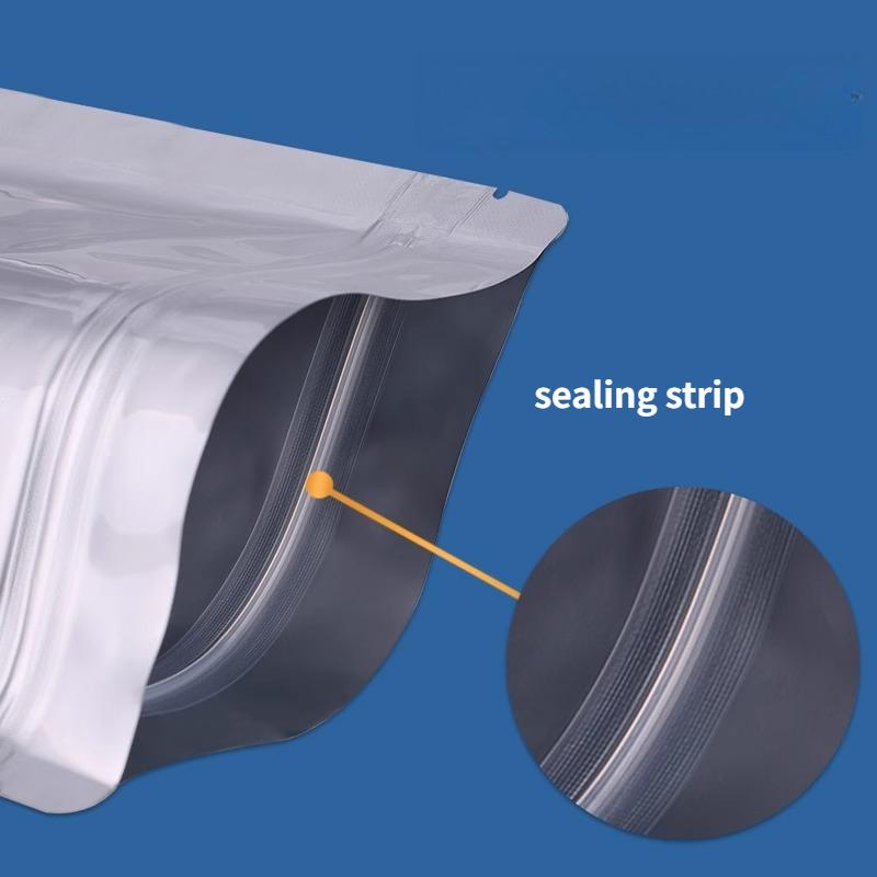 Pure Aluminum Foil Sealed Bag, Light Proof, Moisture-proof, Odor Proof, Self Sealing, Cat Food, Tea Snacks, Medicinal Materials Packaging Bag