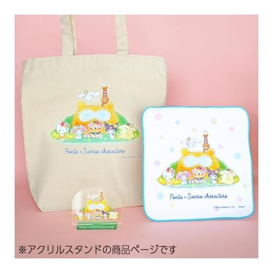 Ponta x Sanrio Characters Collaboration Acrylic Stand