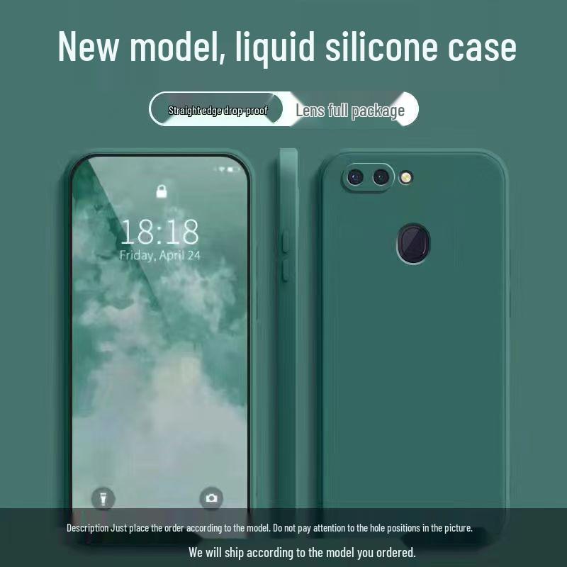 OPPO R15 Standard Edition Solid Color Liquid Full Coverage Anti-Drop Soft Phone Case