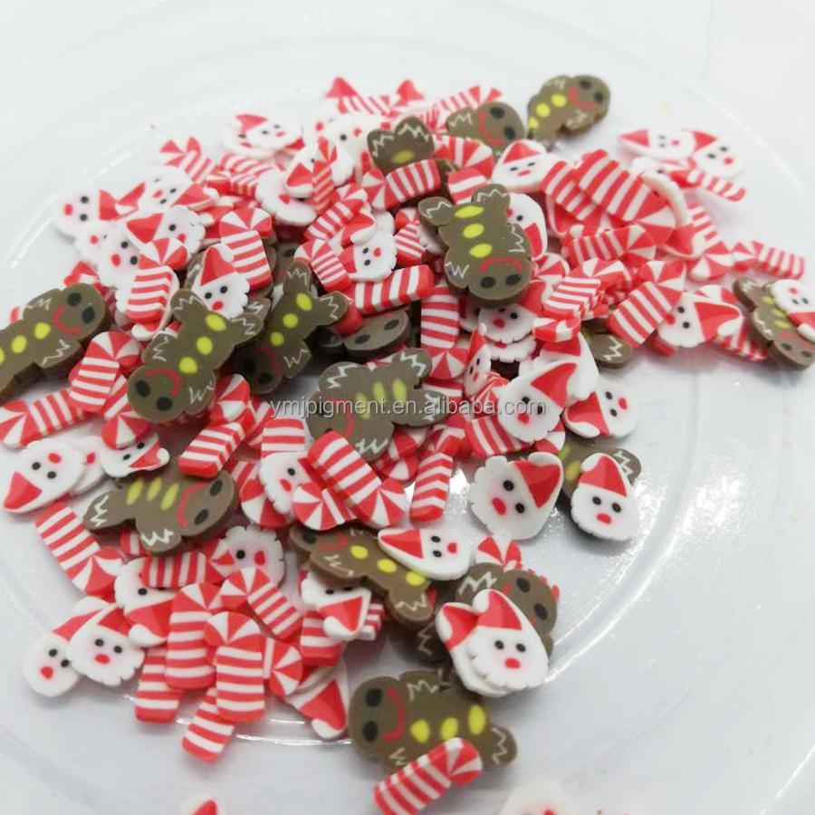5mm Fruits Shape Christmas Halloween Sprinkles Polymer Clay Slices for Nail Slime Epoxy Resin Craft Diy