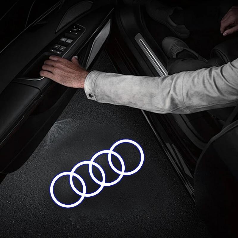For Audi S4 Car Door AUDI Welcome Light Led HD Projector Lamp For Audi A3 A4 B8 8P 8V A6 C7 A5 Q5 B7 B6 SLINE QUTTRO RS Q3 Q7 S3 S4 S5 S6 S8