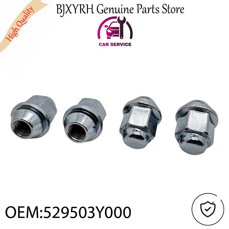 529503Y000 Lug Nut Bolt Set 4pcs for Kia Forte 2015-2024 Hyundai Elantra 2016- Front & Rear Wheel OEM 52950-3Y000