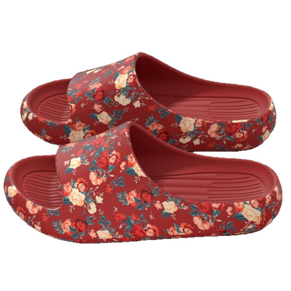 Romantischer floraler Stil Heim- und Outdoor-Ankleideszene, Damen bevorzugte bedruckte atmungsaktive Hausschuhe, Mode-Hausschuhe, flacher Absatz