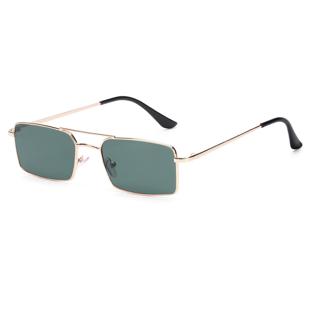 1PC Unisex Rectangle Sunglasses  New Ocean Lens Candy Colors Retro Classic Fashion Small Metal Eyewear Vintage Glasses