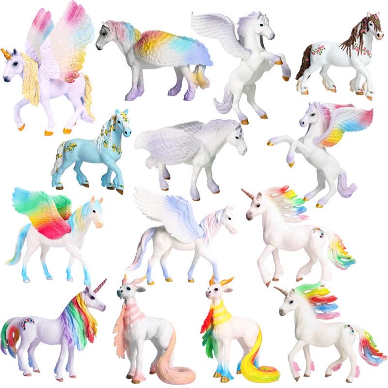 Mythical Creatures Model Toys: Unicorns, Pegasus, and Elves