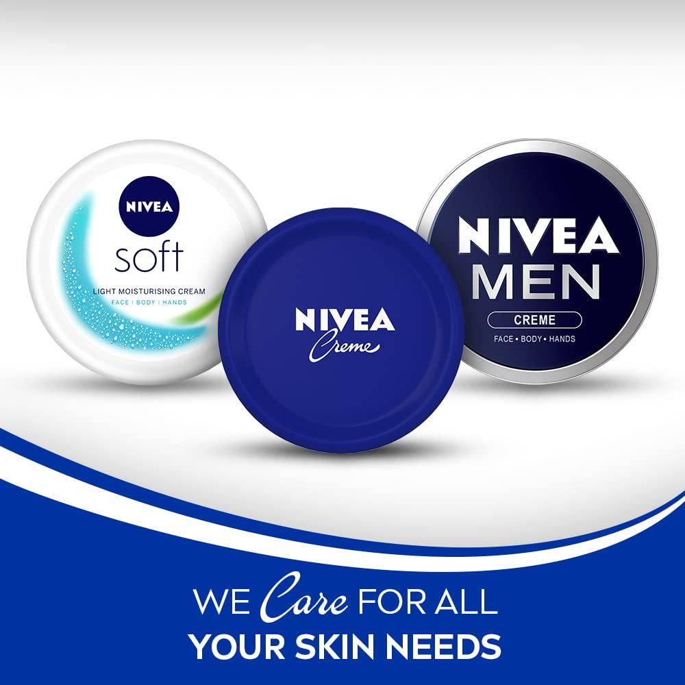 Nivea Creme 60ml Multi-Purpose Moisturizer for Soft Skin, Intensive Care, Vitamin E Enriched, Travel-Friendly