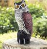 Cross-Border Owl: Outdoor Bird-Scaring, Rodent-Repelling Resin Ornament with Head Movement