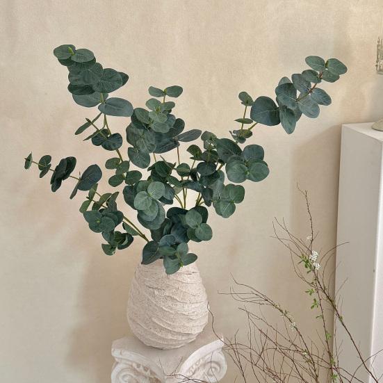 Artificial Eucalyptus Leaves Simulated Green Plants Faux Fabric Greenery for Home Decor Wedding Centerpieces DIY Bouquets Floral Arrangements