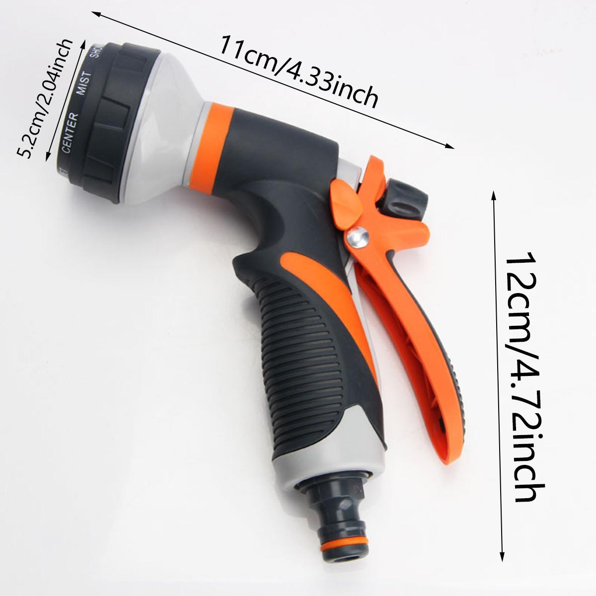 

1pc Garden Water Guns ABS Water Spray Nozzle with Heavy Duty 8 Adjustable Watering Patterns Slip Resistant for Plants